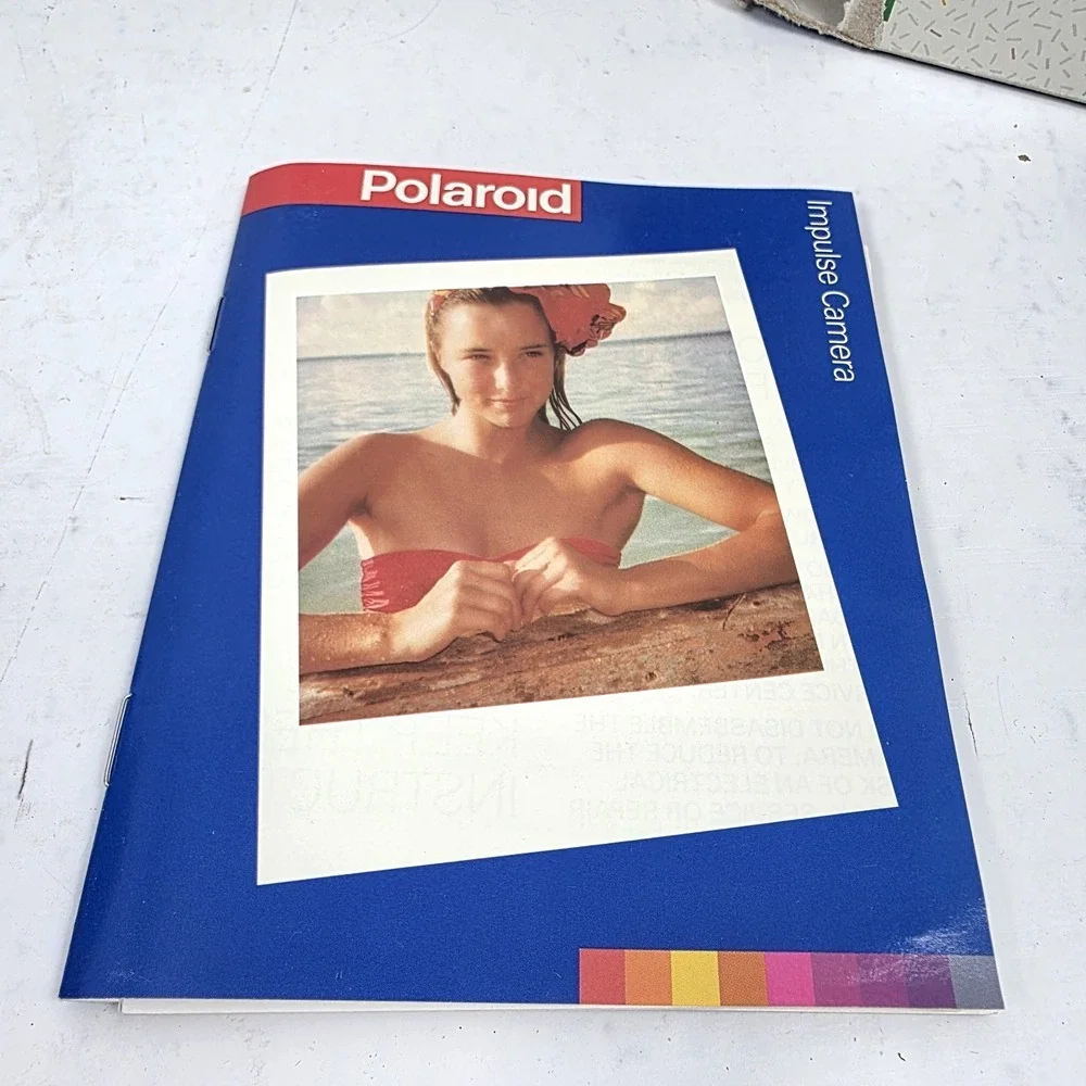Vtg Polaroid Instant Impulse Camera with Box, Manual and Strap Clean UNTESTED‎